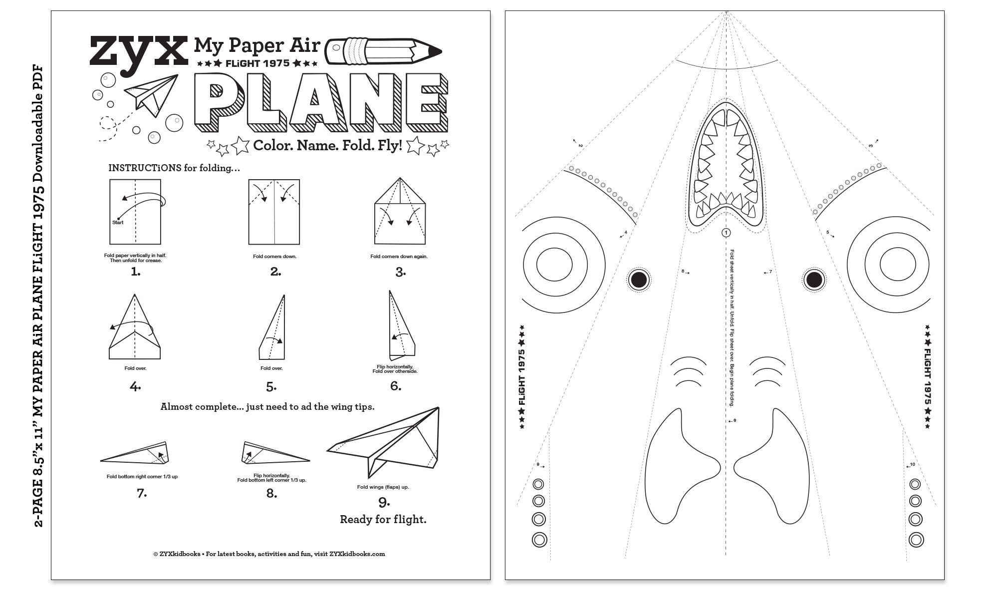 Free Printable Paper Airplane Templates Pdf