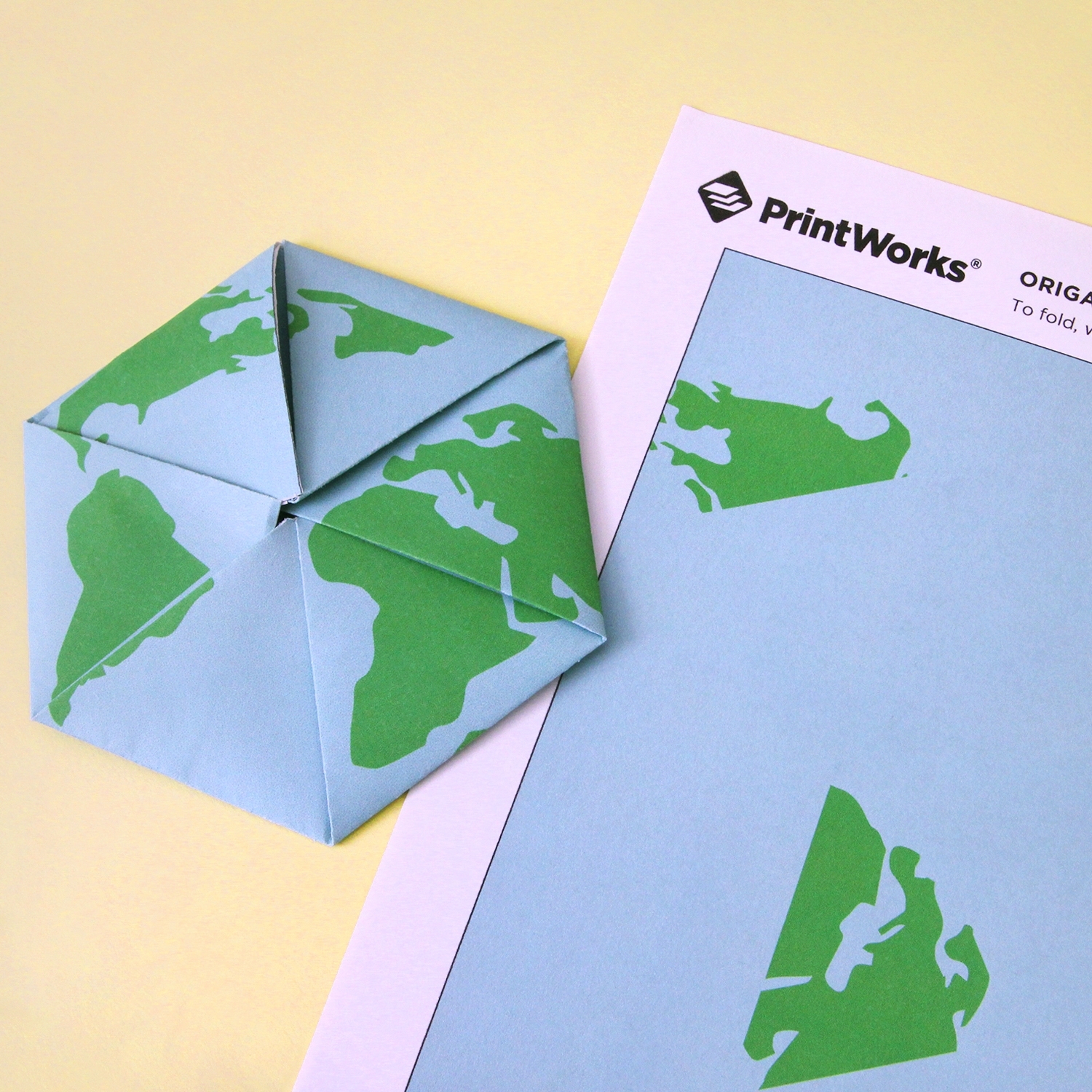 Origami Earth Free Printable Download