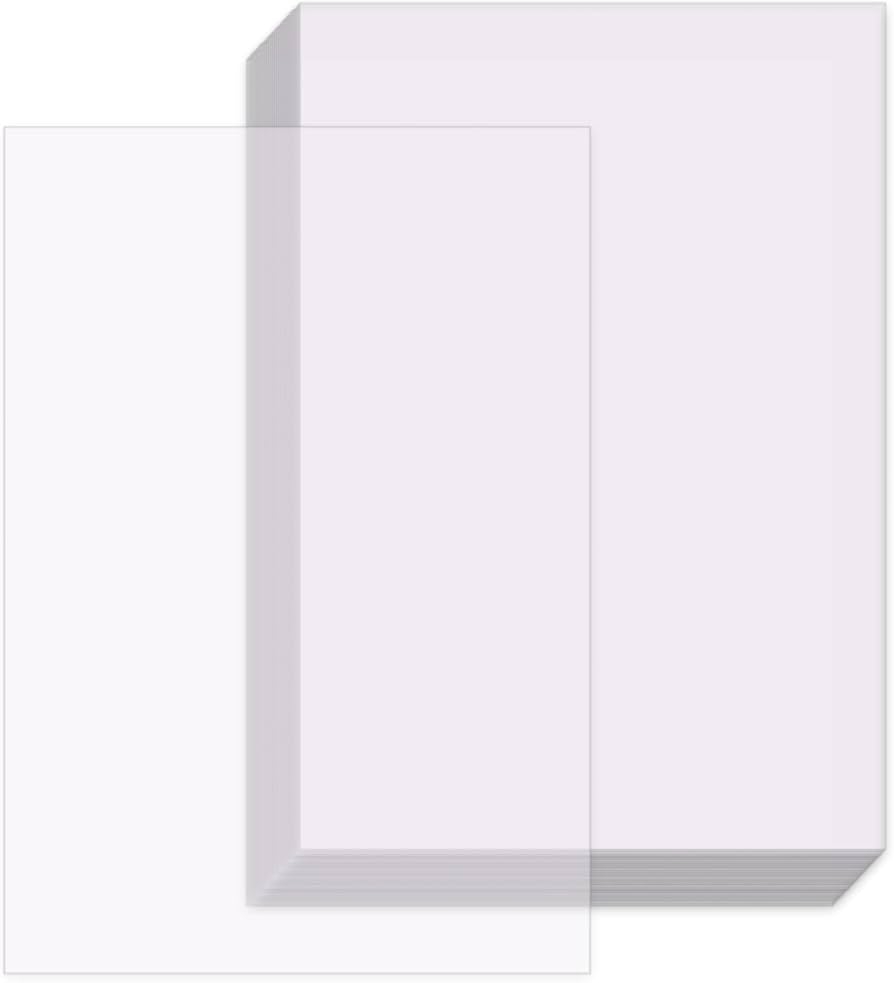 OSDUE 100 Sheets Tracing Paper 53 G DIN A4 Tracing Paper White Printable Tracing Paper Craft Paper Lantern Paper Transparent For Sketching DIY Cards Packaging Drawing 210 X 297 Mm 