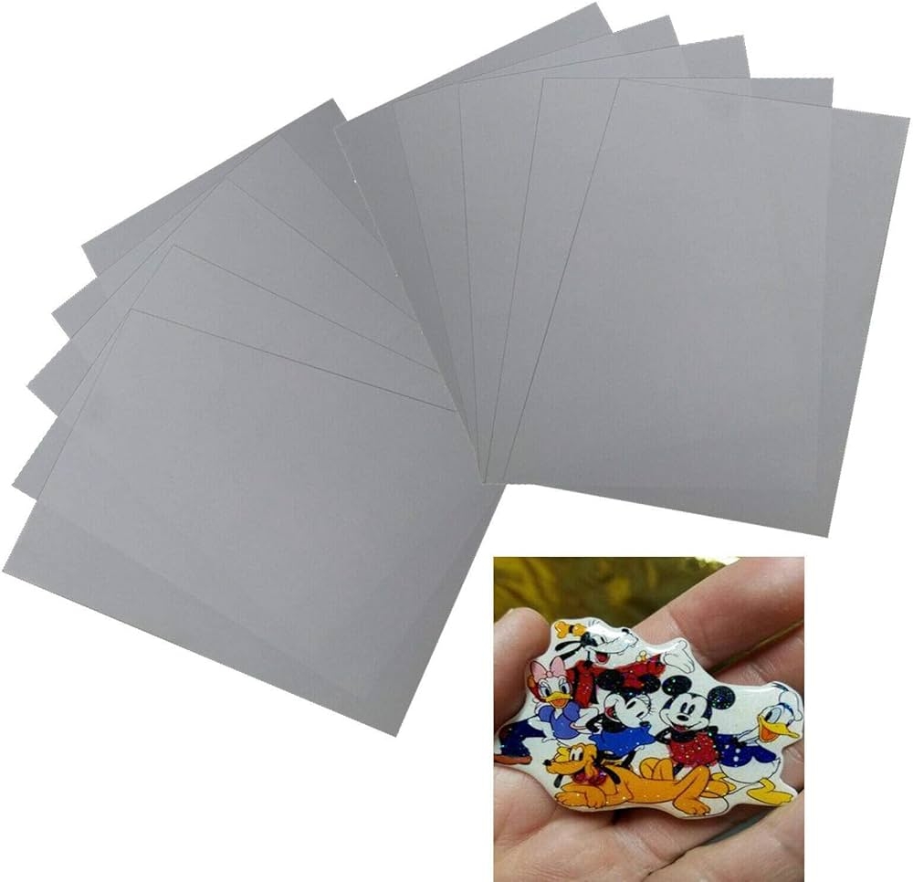 Pack Of 10 DIY Solid White Inkjet Printable Shrink Paper Shrink Film For DIY Art Jewellery Making Craft Deco Smooth Polish Amazon de Home Kitchen