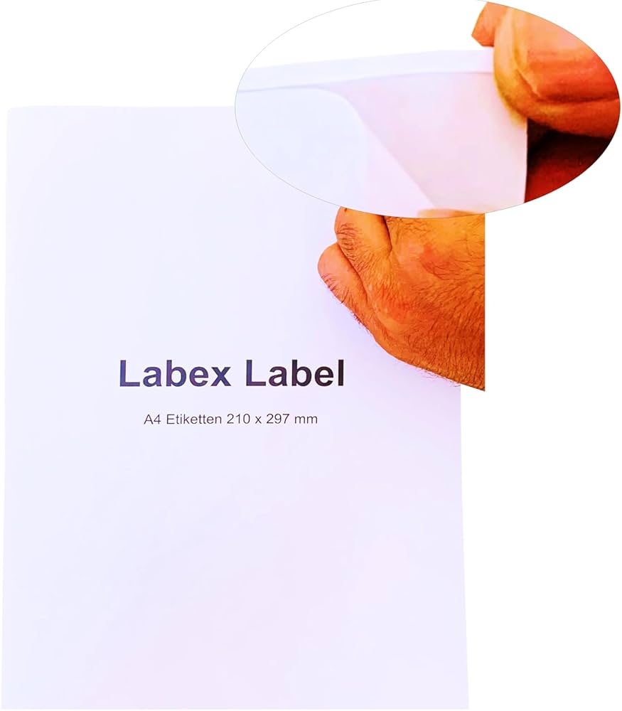 Pack Of 10 Labels A4 Sheet Printable Labels 210 X 297 Mm White Self Adhesive Printable 10 DIN A4 Sheets Of 1 X 1 210 X 297 Paper Labels Adhesive Labels Universal Labels Amazon de Stationery Office Supplies