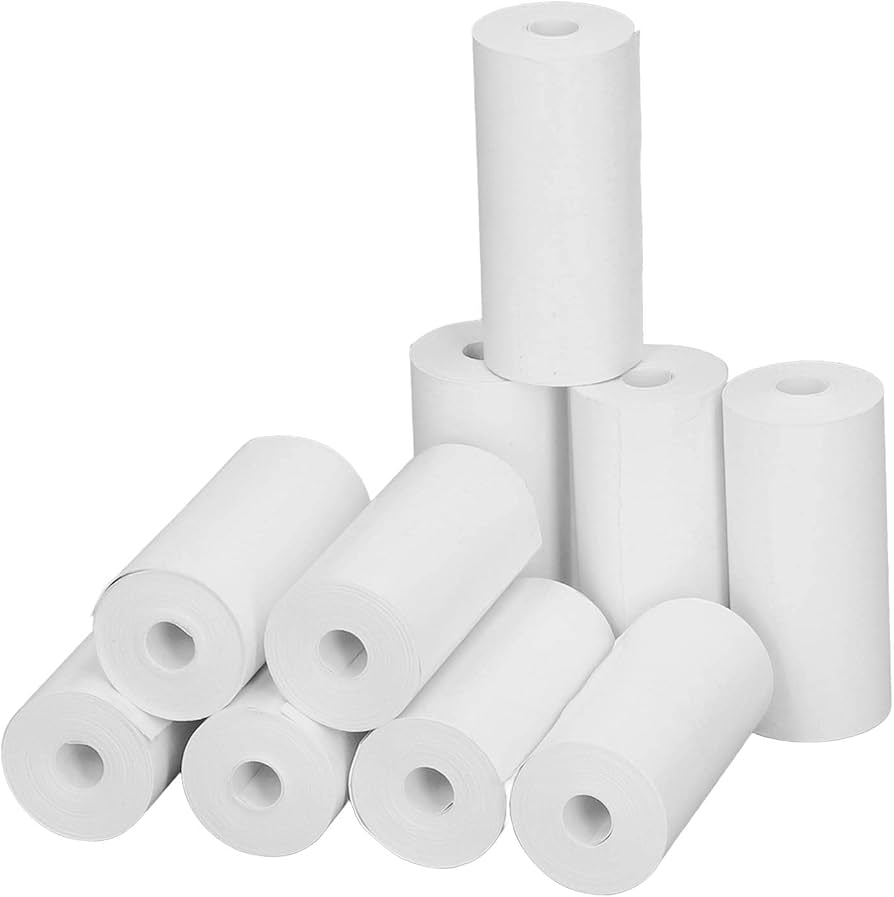 Pack Of 10 Thermal Paper Mini Printer Paper Printable Paper Rolls Thermal Receipt Paper Rolls For Mini Pocket Thermal Printers 57 X 25 Mm Amazon de Stationery Office Supplies