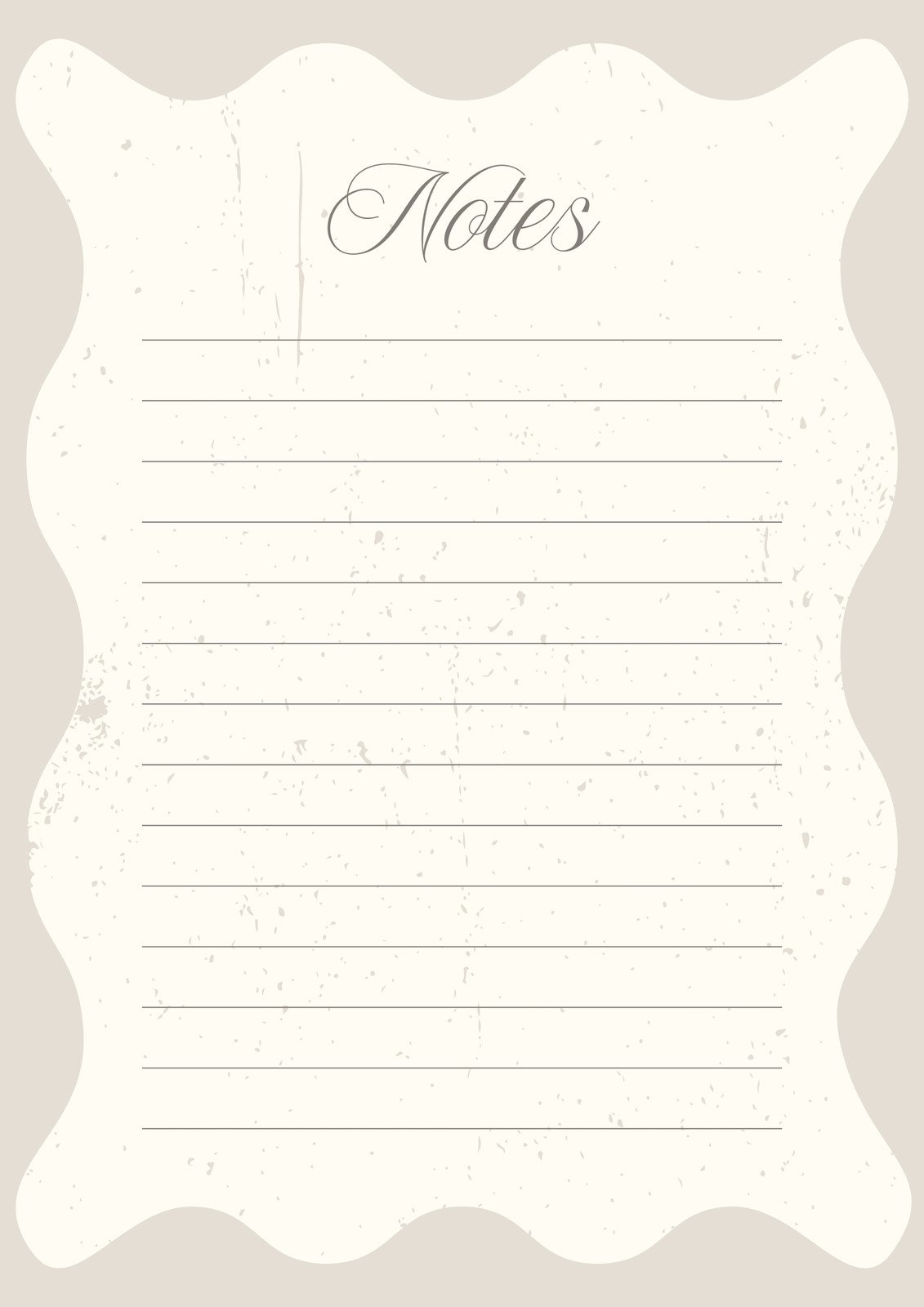 Decorative Printable Lined Paper With Border