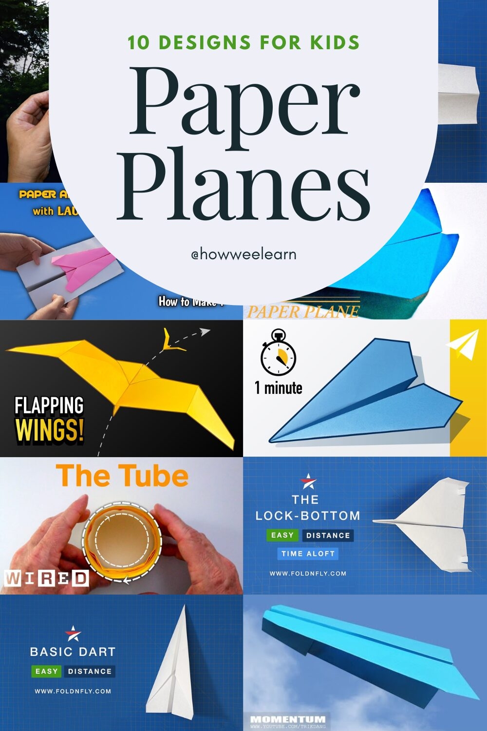 Paper Airplane Designs For Kids How Wee Learn