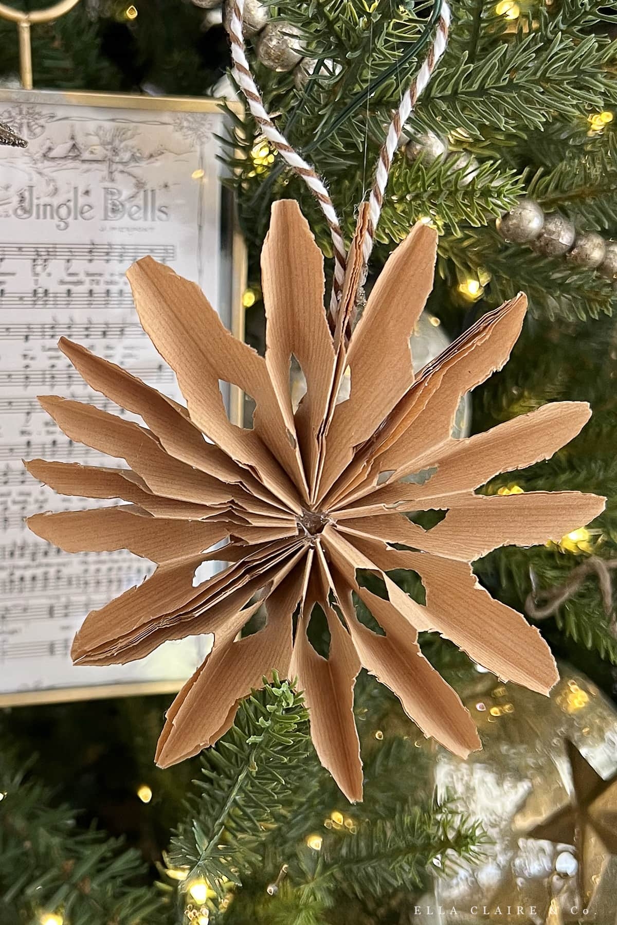 Paper Christmas Ornaments Free Printable Templates Ella Claire Co 
