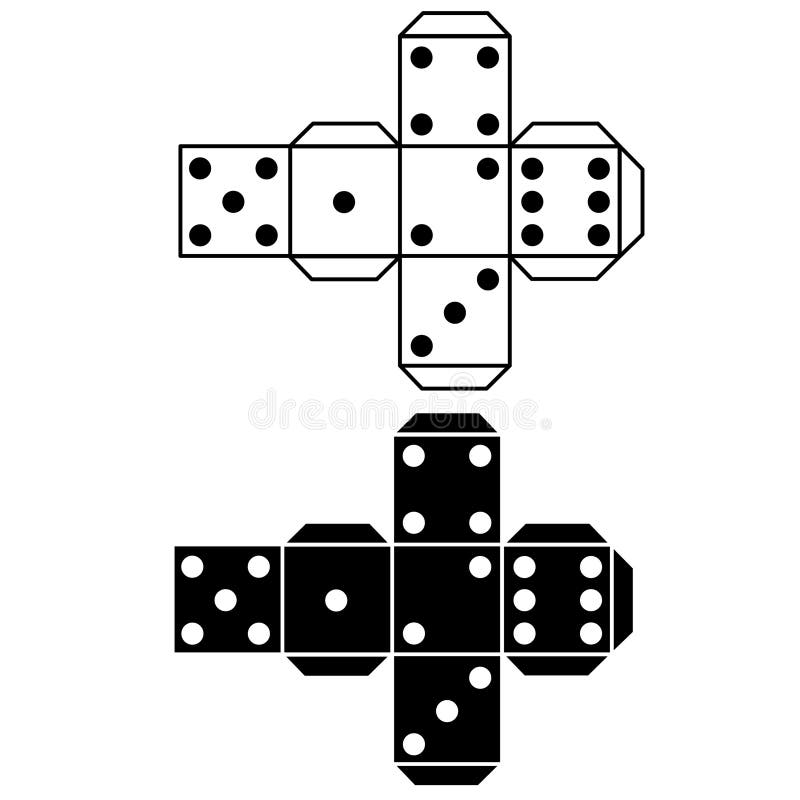 Paper Dice Template Stock Illustrations 327 Paper Dice Template Stock Illustrations Vectors Clipart Dreamstime