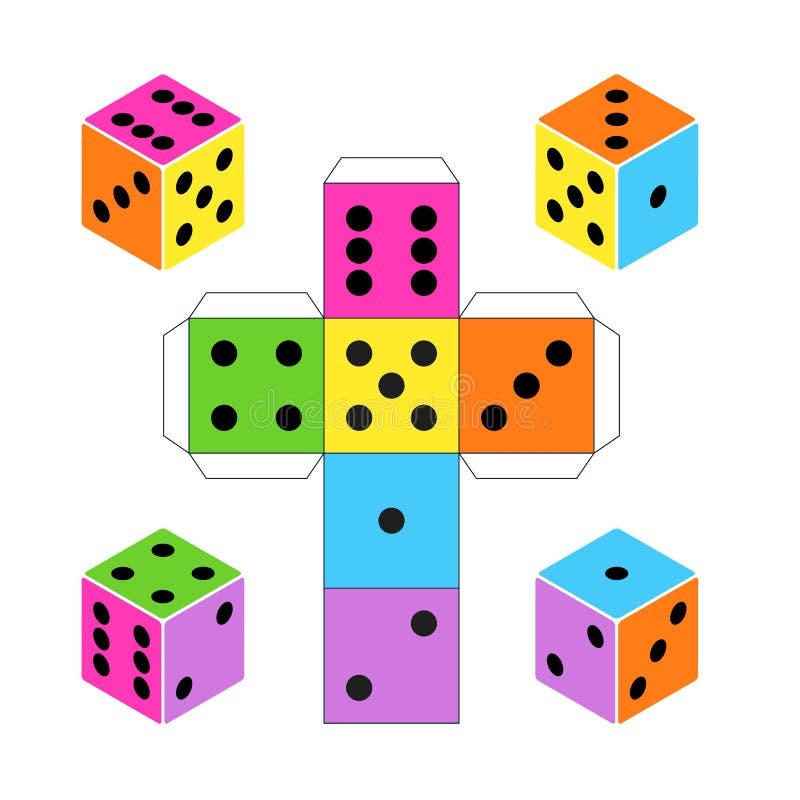Paper Dice Template Stock Illustrations 327 Paper Dice Template Stock Illustrations Vectors Clipart Dreamstime