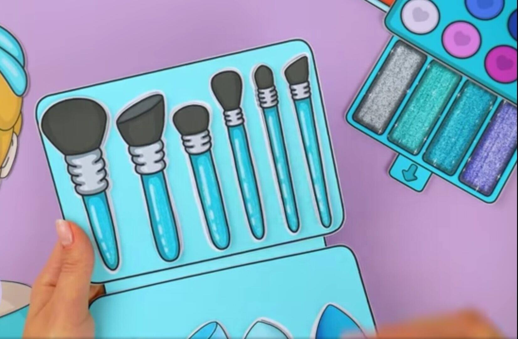Paper Doll Makeup Kit Paper Doll Book Mainan Kertas Patung Kanak mainan Kanak kanak Kertas Patung Kanak Children S Paper Doll Book Makeup Kit For Girls Doll Playset For Ages 4 6 Lazada Lazada