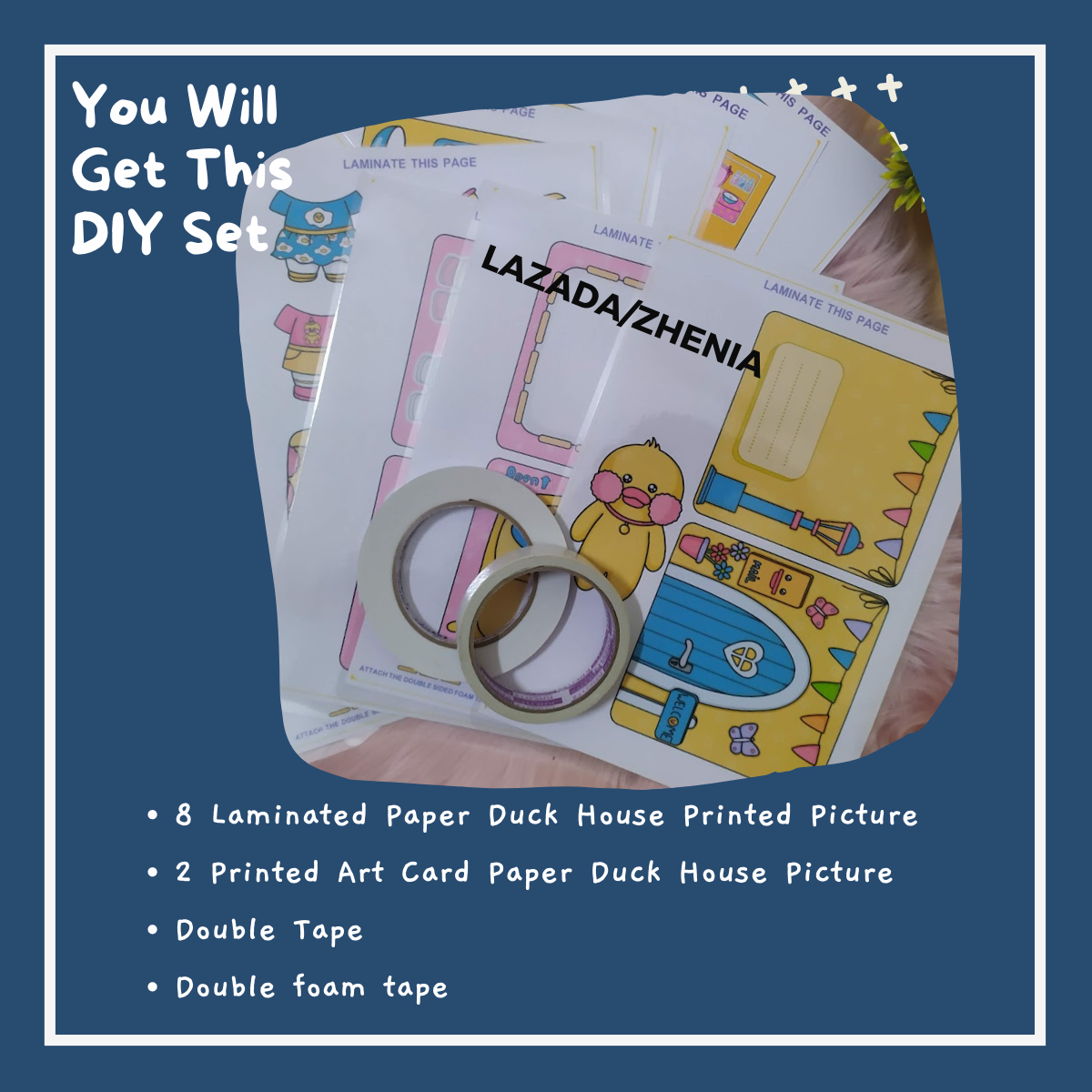Paper Duck House Printable