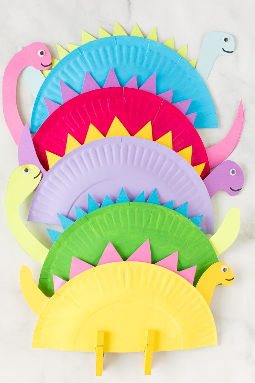 Paper Plate Dinosaur Craft Made To Be A Momma