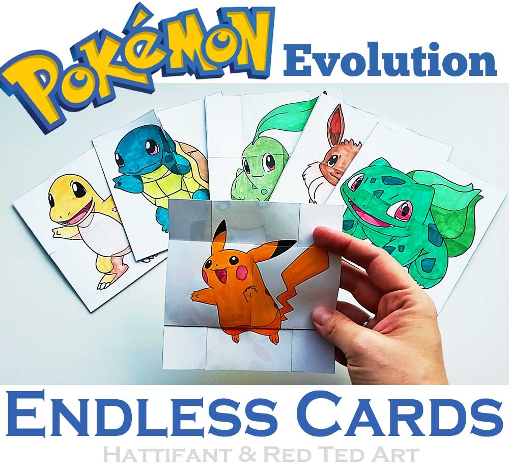 Paper Toys Pokemon Evolution ENDLESS CARDS Hattifant