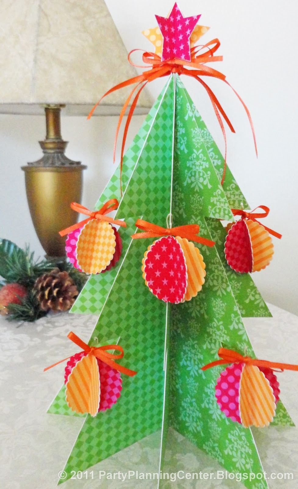 Party Planning Free Printable Paper Christmas Tree And Ornaments