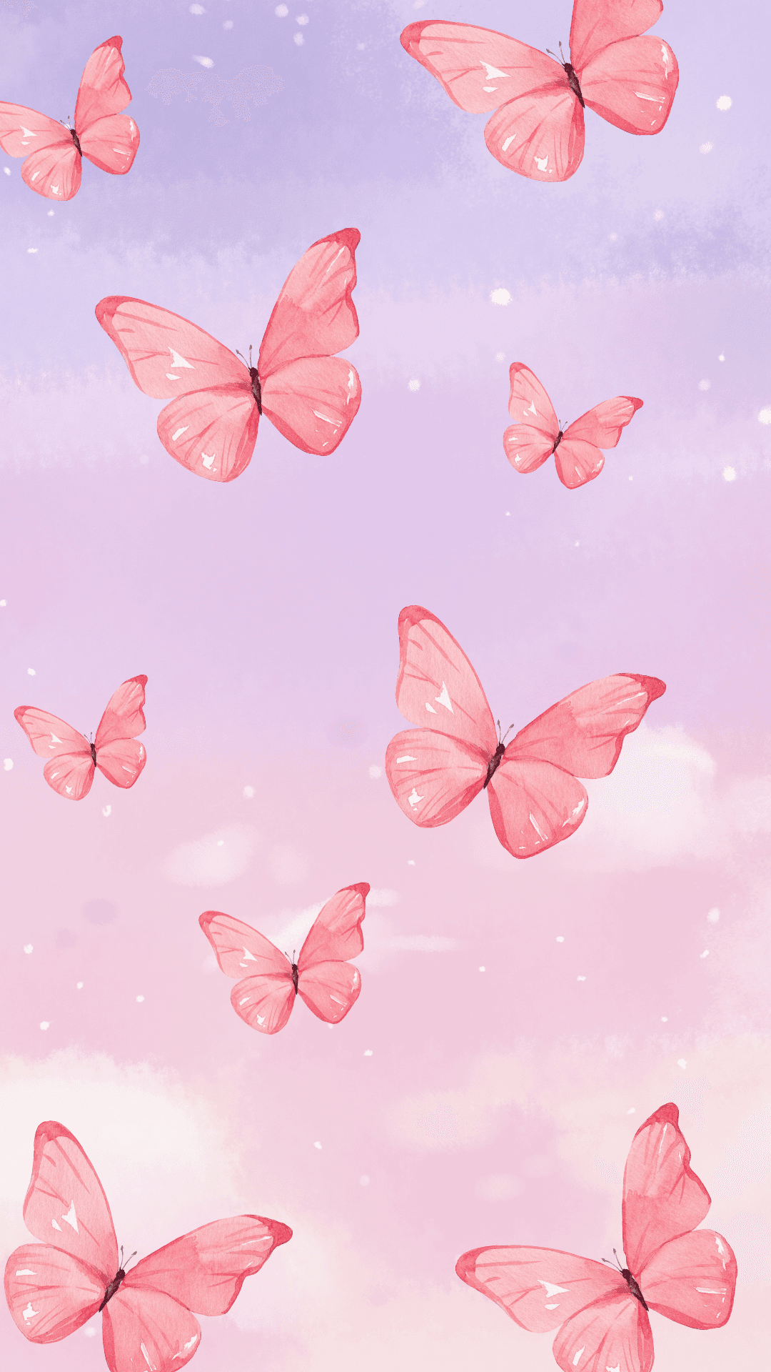 Pink Butterfly Aesthetic Printable Wallpaper By Aizelembralino243 Raket PH