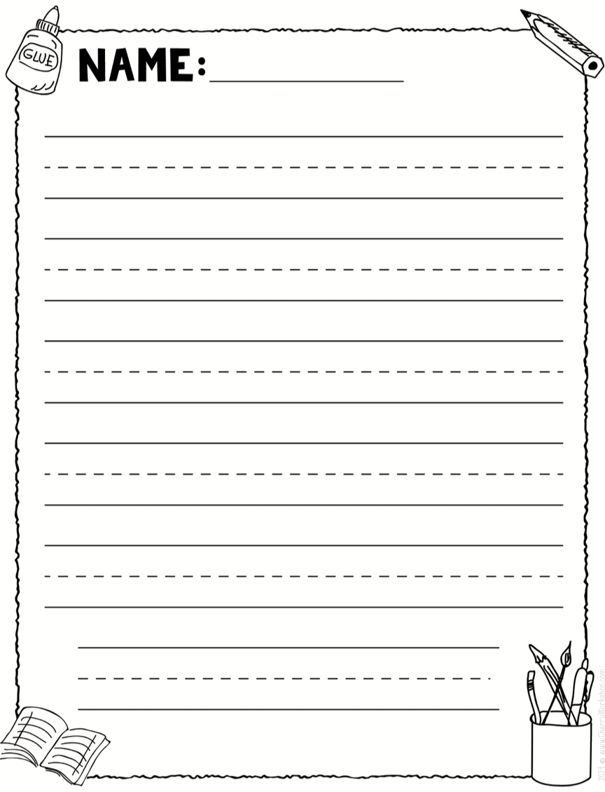 Primary Lined Paper Printable Free Printable Paper