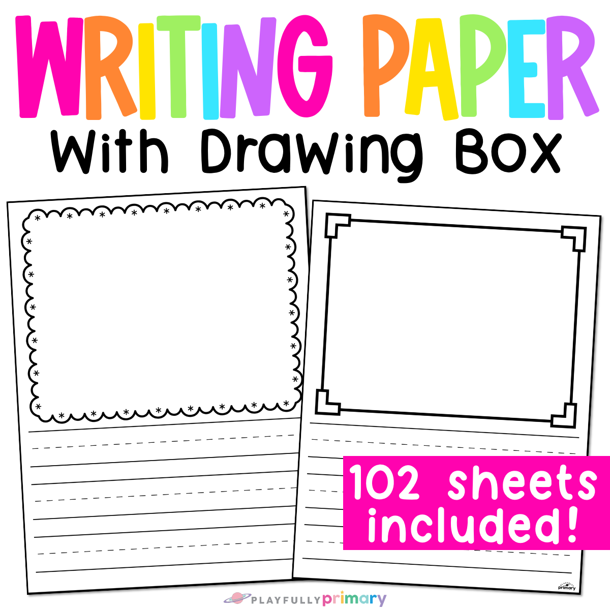 Primary Lined Writing Paper Printable