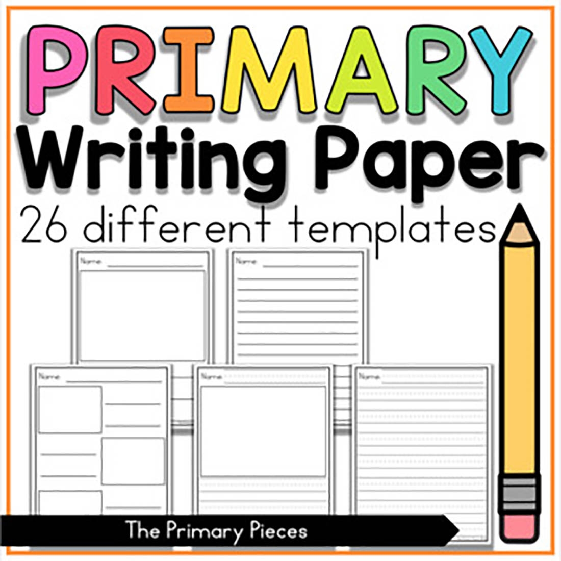 Primary Writing Exclusive Paper With Picture