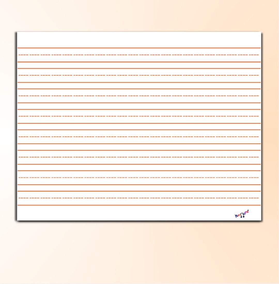 Primary Writing Paper Landscape Paper Educational Tool For Kids Kindergarten Head Start Ands Pre K Etsy UK