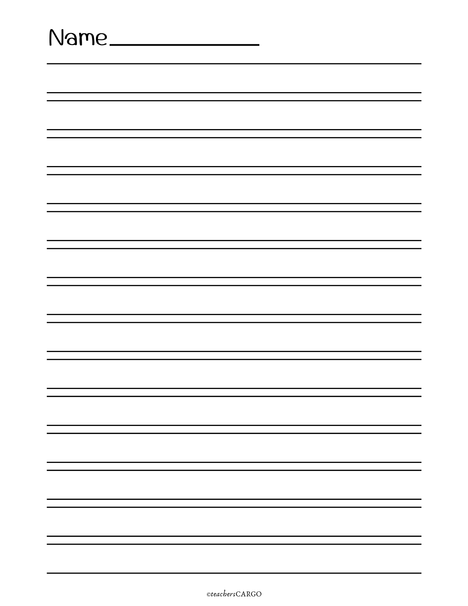 Primary Writing Selling Paper With Picture Box