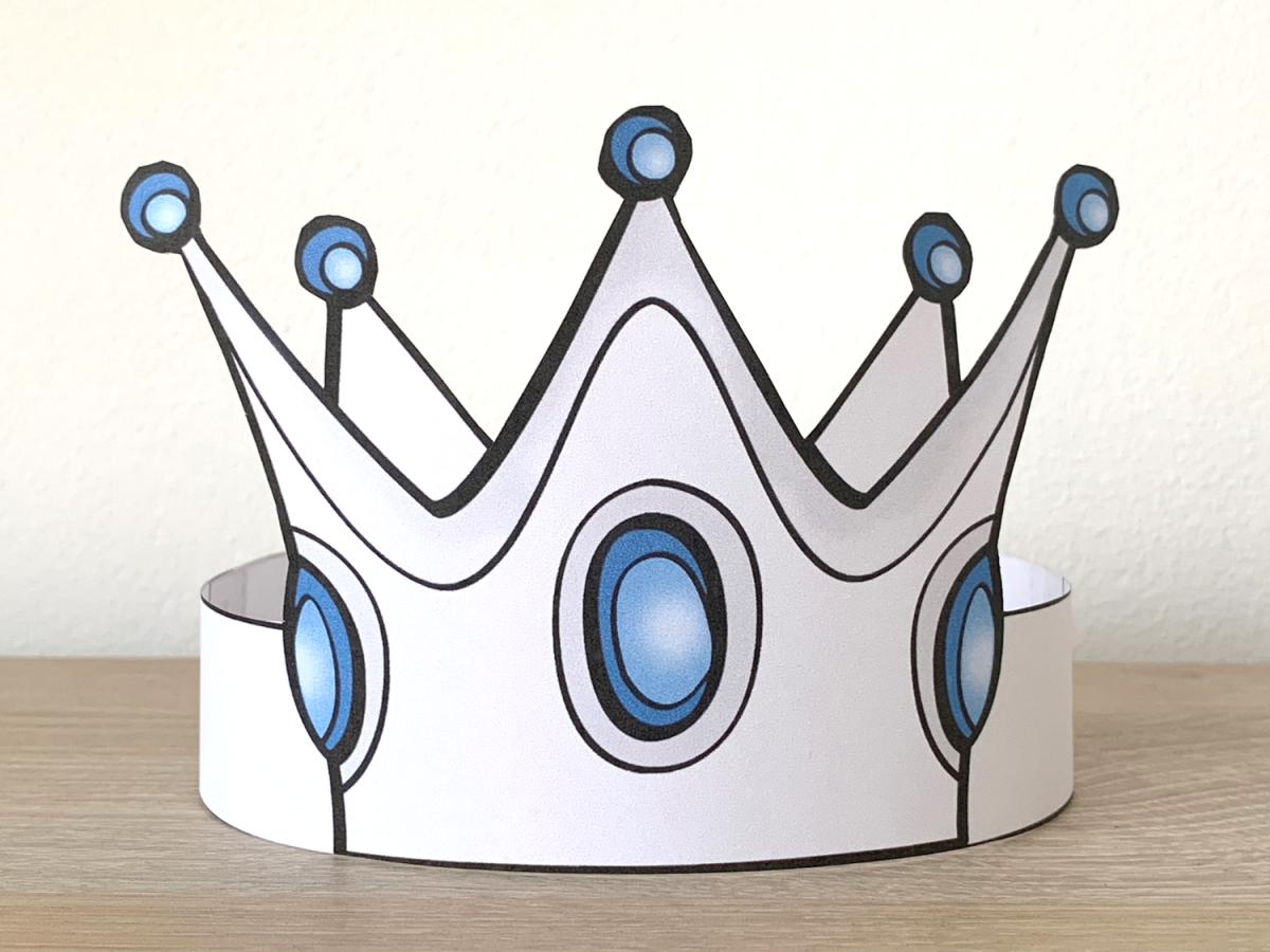 Princess Paper Silver Crown Printable Royal Costume Craft Activity Made By Teachers