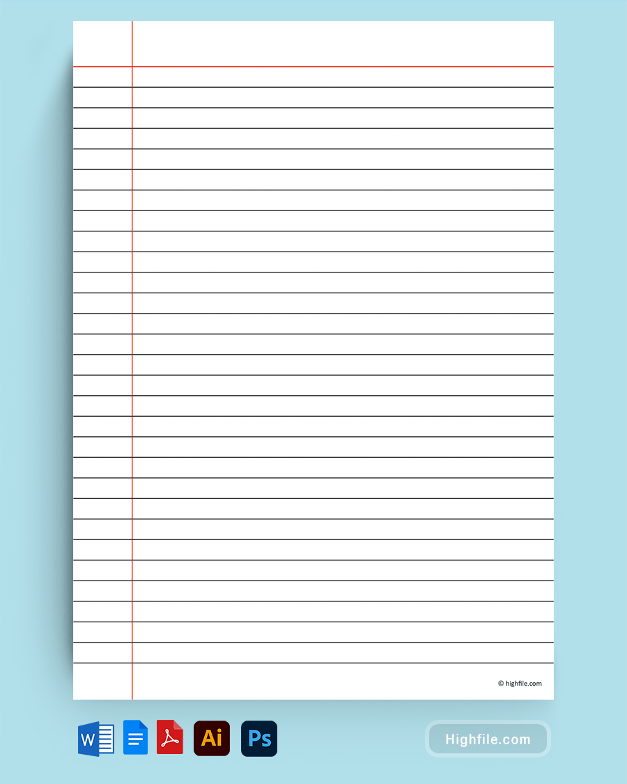 Free Printable Lined Paper Pdf