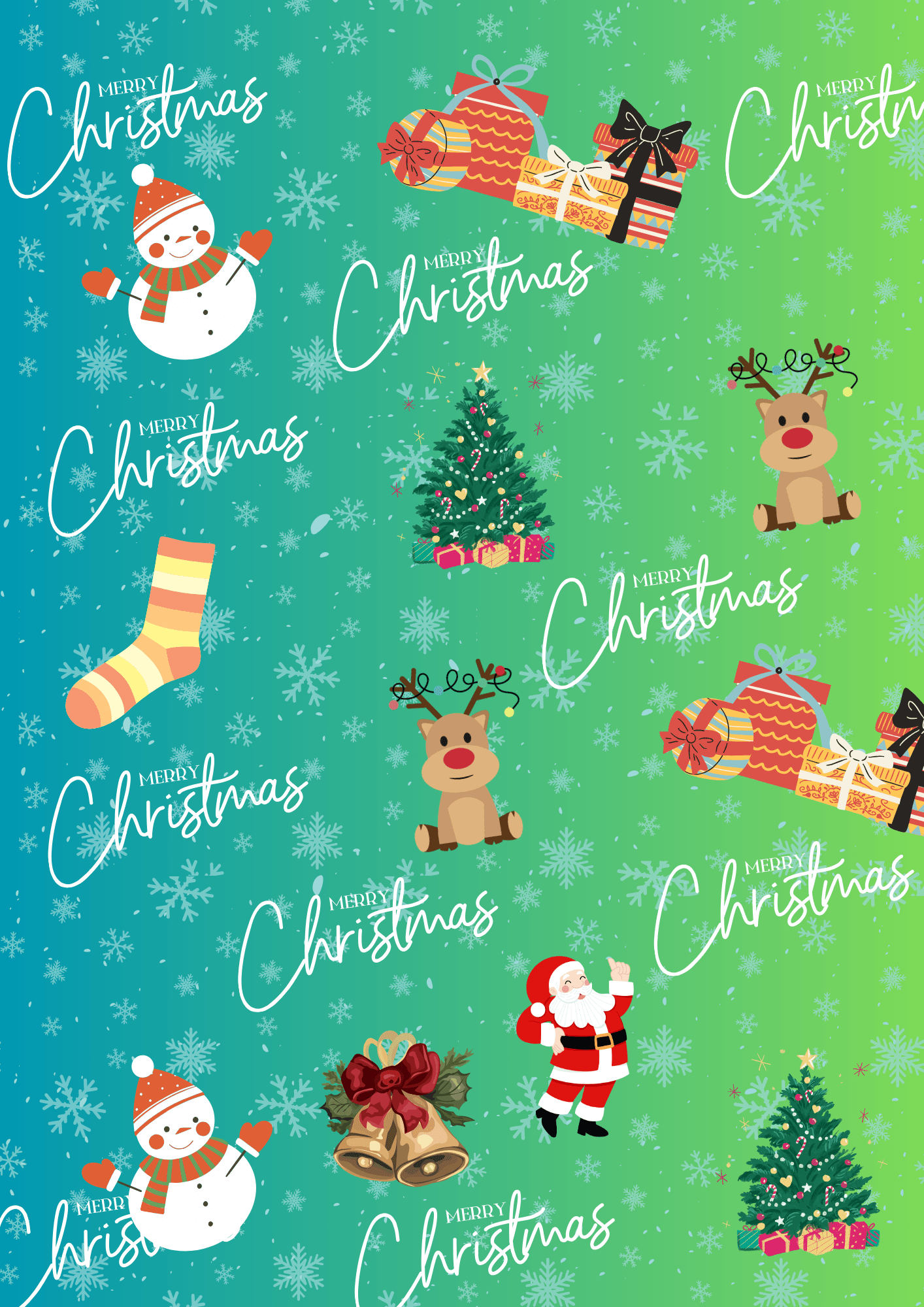 Christmas Wrapping Paper Printable