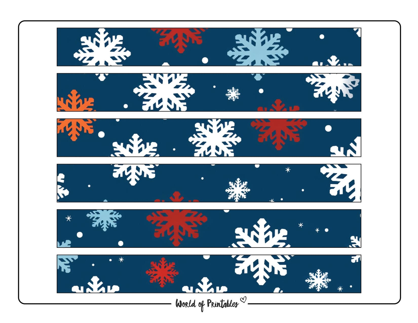 Printable Christmas Paper Chain World Of Printables