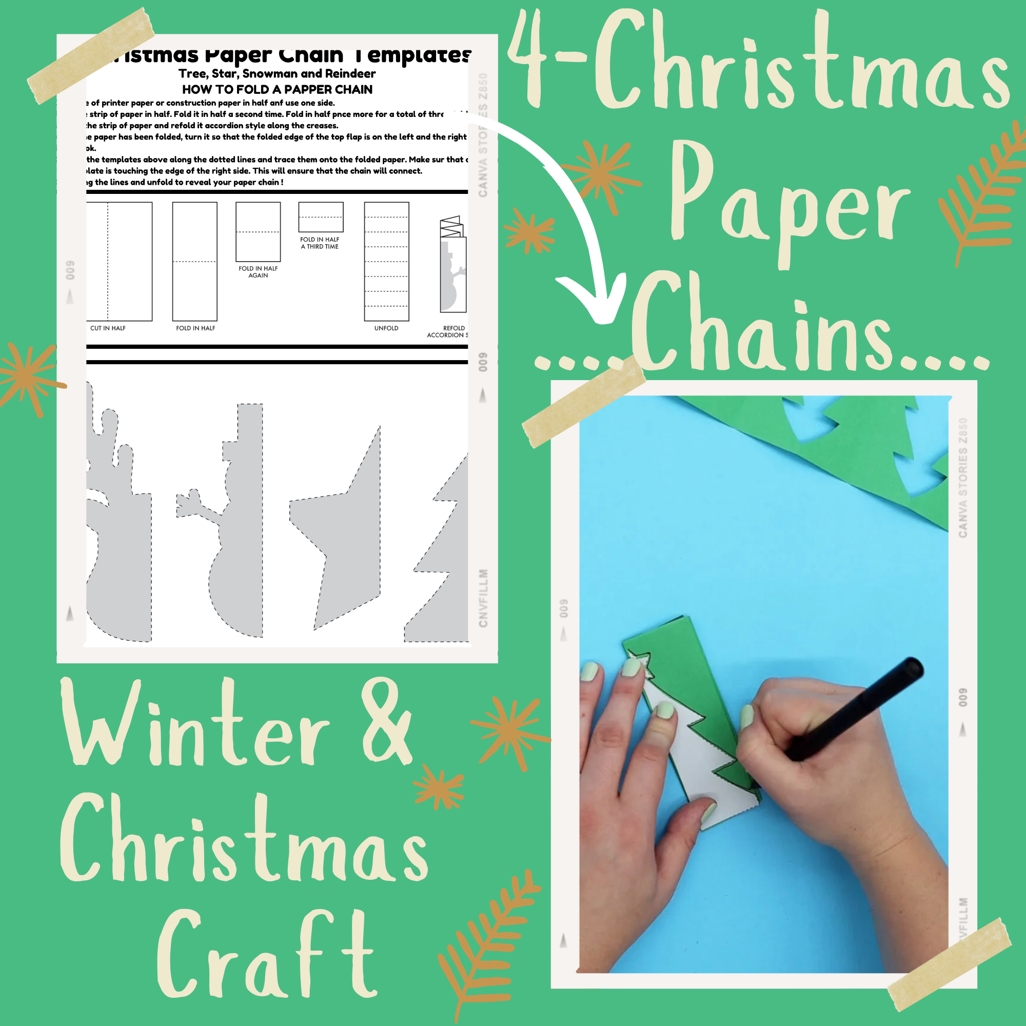 Printable Christmas Paper Chains