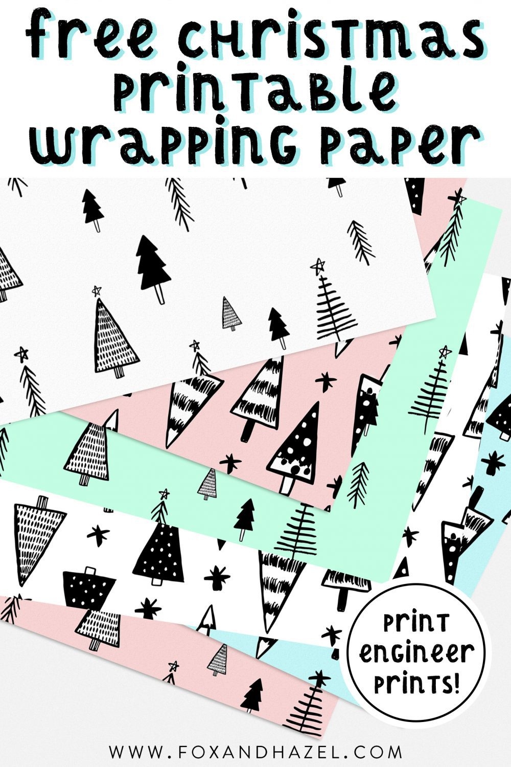 Printable Wrapping Paper Christmas