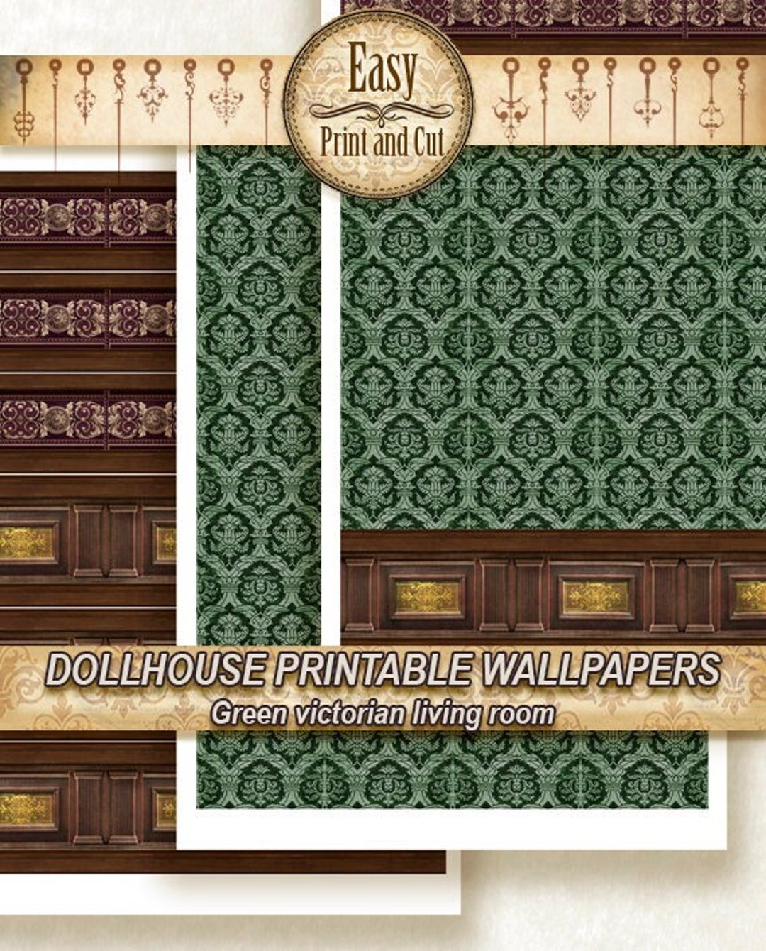 Free Printable Wallpaper Dollhouse