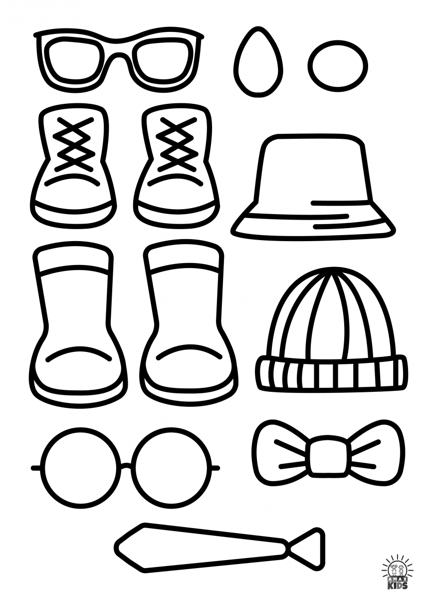 Black And White Printable Dress Up Paper Dolls