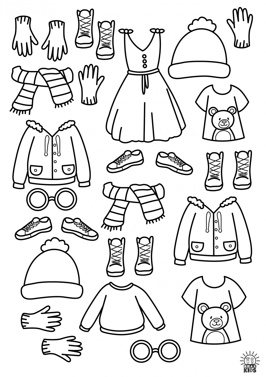 Printable Paper Doll Outfits