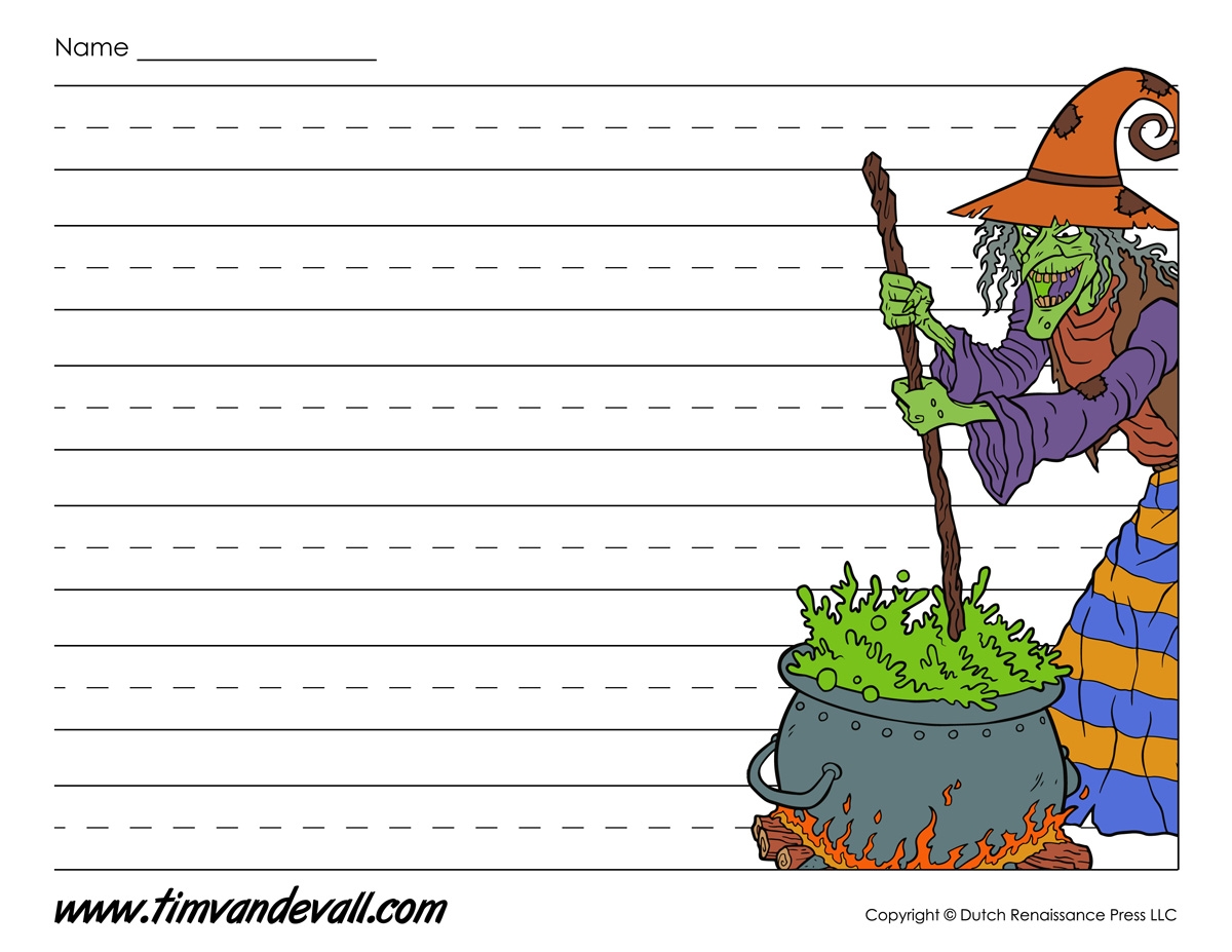 Printable Halloween Writing Paper Halloween Printables