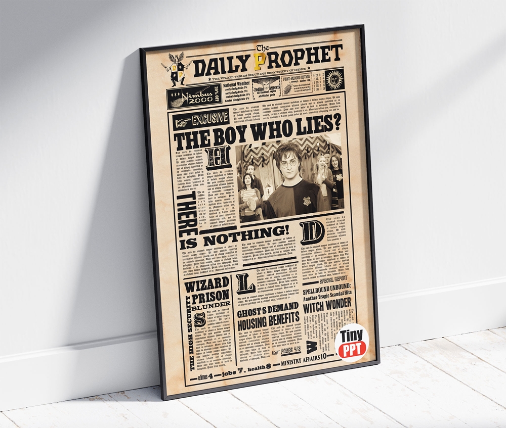 Printable Harry Potter Newspaper Template TinyPPT