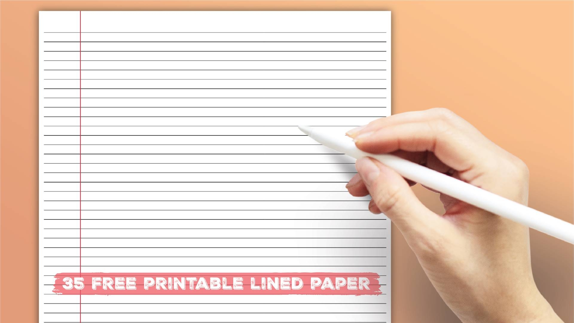 Large Lined Paper Printable