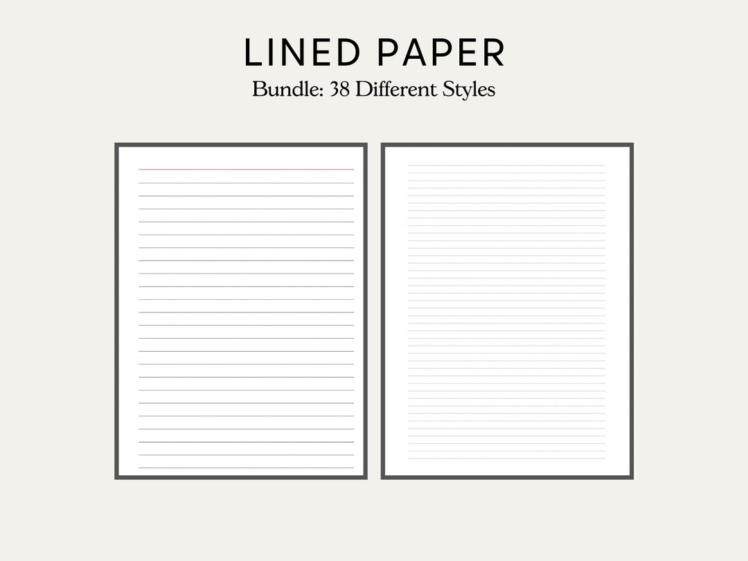 Printable Wide Lined Paper