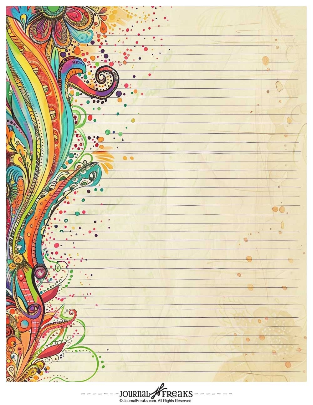 Printable Lined Papers That Are Fun And Functional Journal Freaks