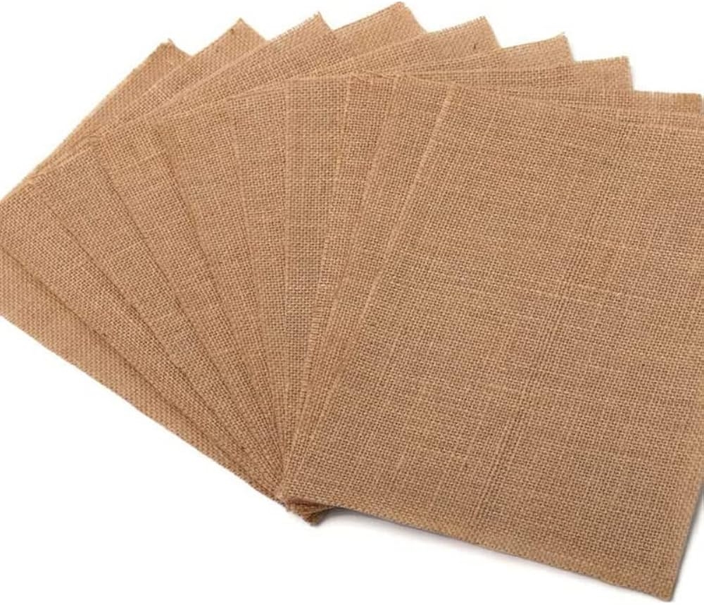 Printable Natural Jute Paper Pad Jute Scrapbooking Supplies Jute Paper Laminated For Jute Prints Jute Card Stock Size 8 5 X 11 10 Sheets In 1 Pack Amazon de Home Kitchen
