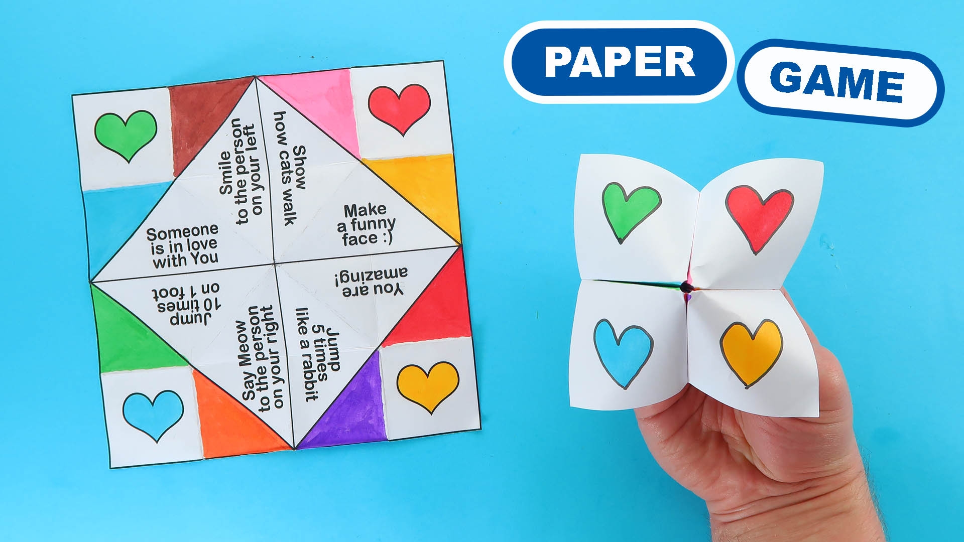 Printable Origami Fortune Teller Template Archives Turbo Fun Crafts