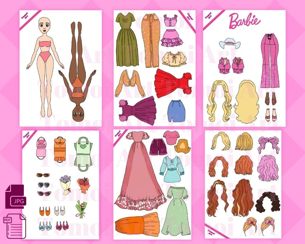 Paper Dolls Clothes Printable Free