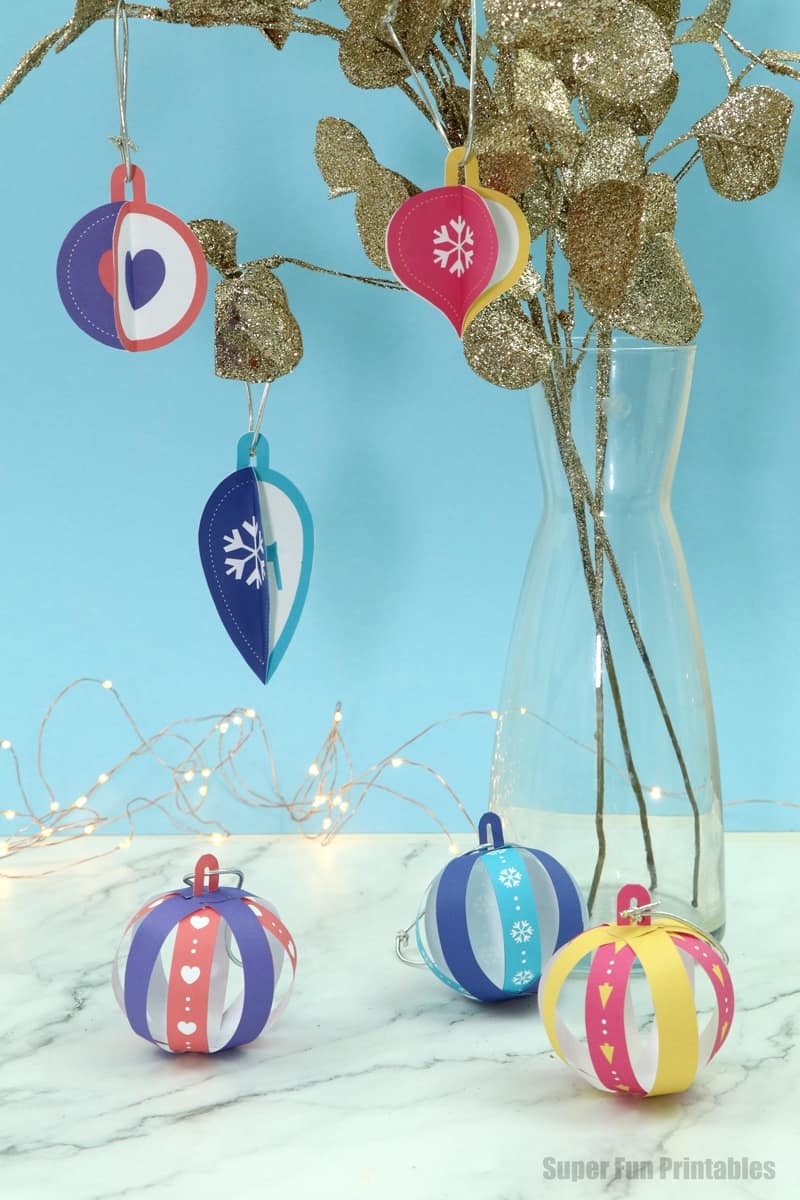 Printable Paper Ornaments The Craft Train
