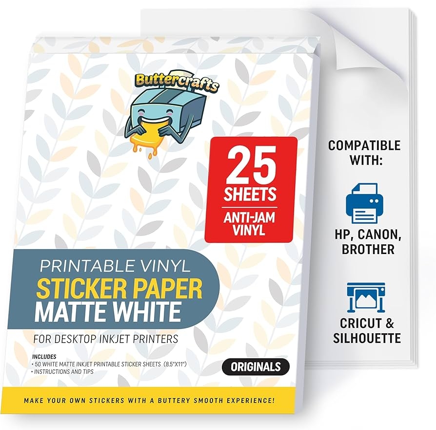 Cricut Printable Sticker Paper Waterproof