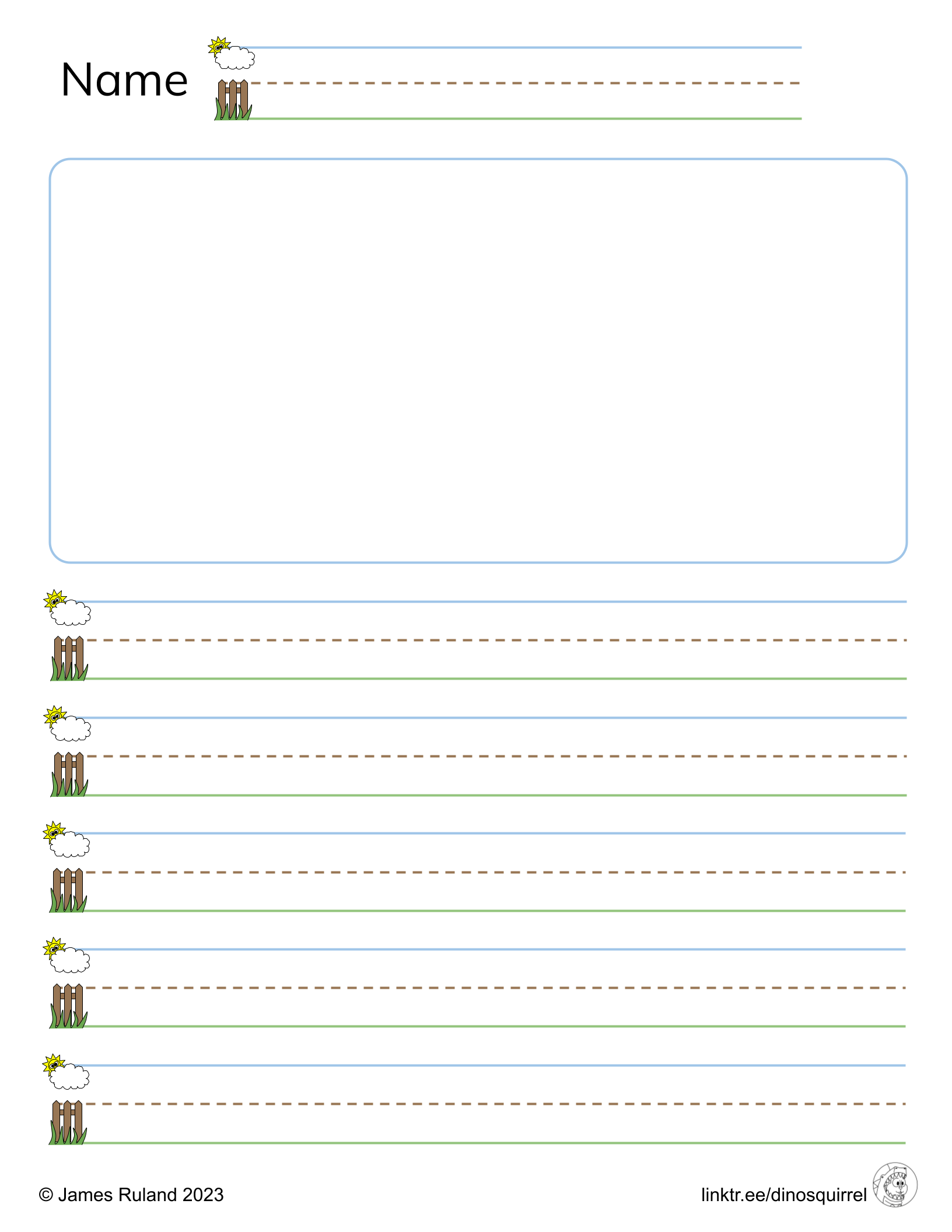 Printable Primary Writing Paper