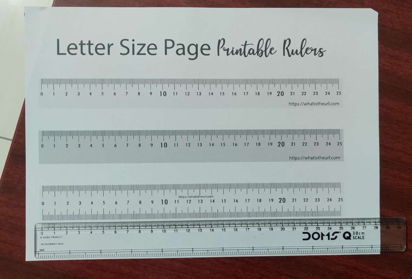 Paper Ruler Printable