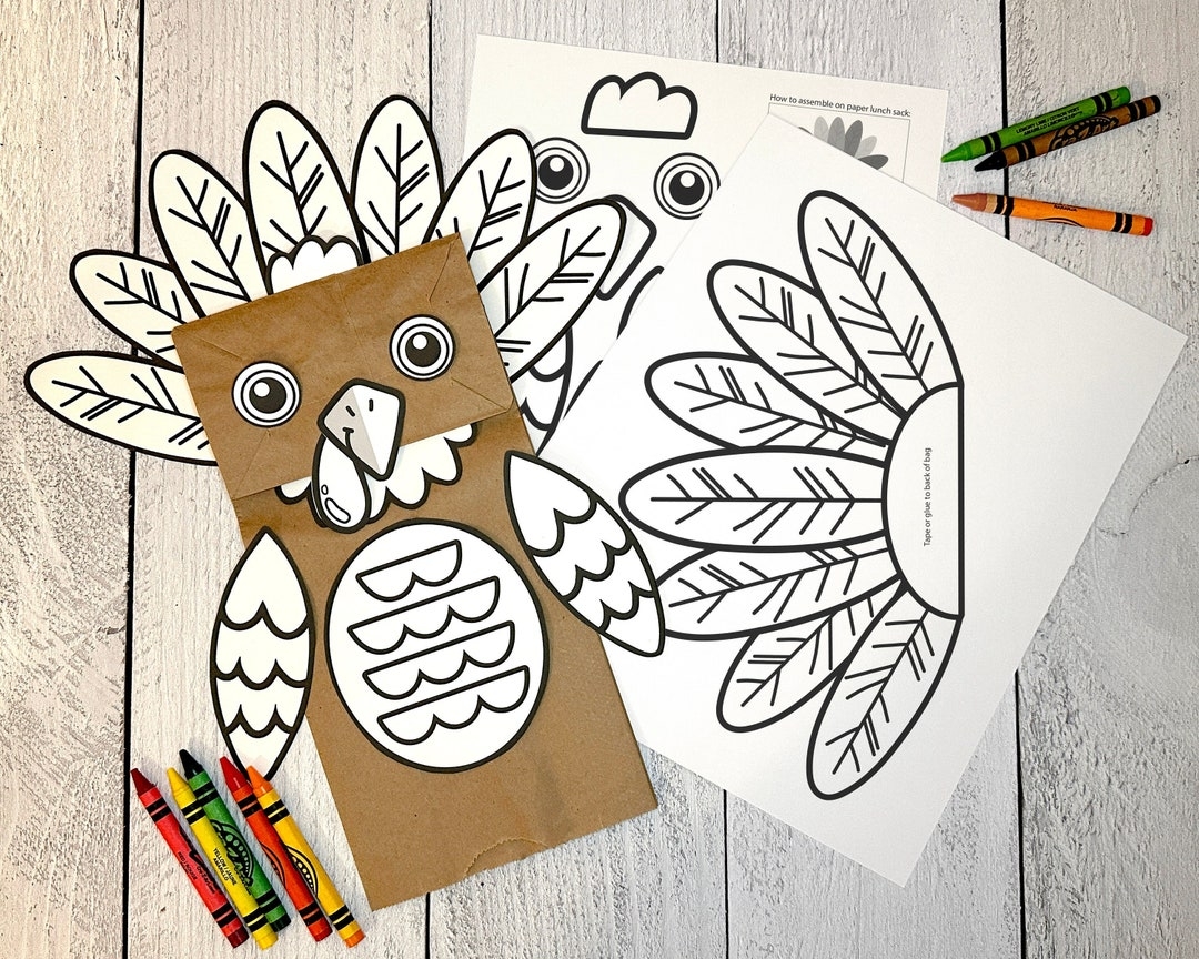 Printable Paper Sack Puppets