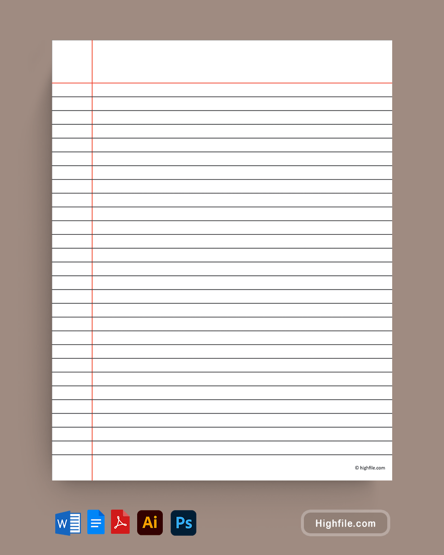 Printable Notepad Paper