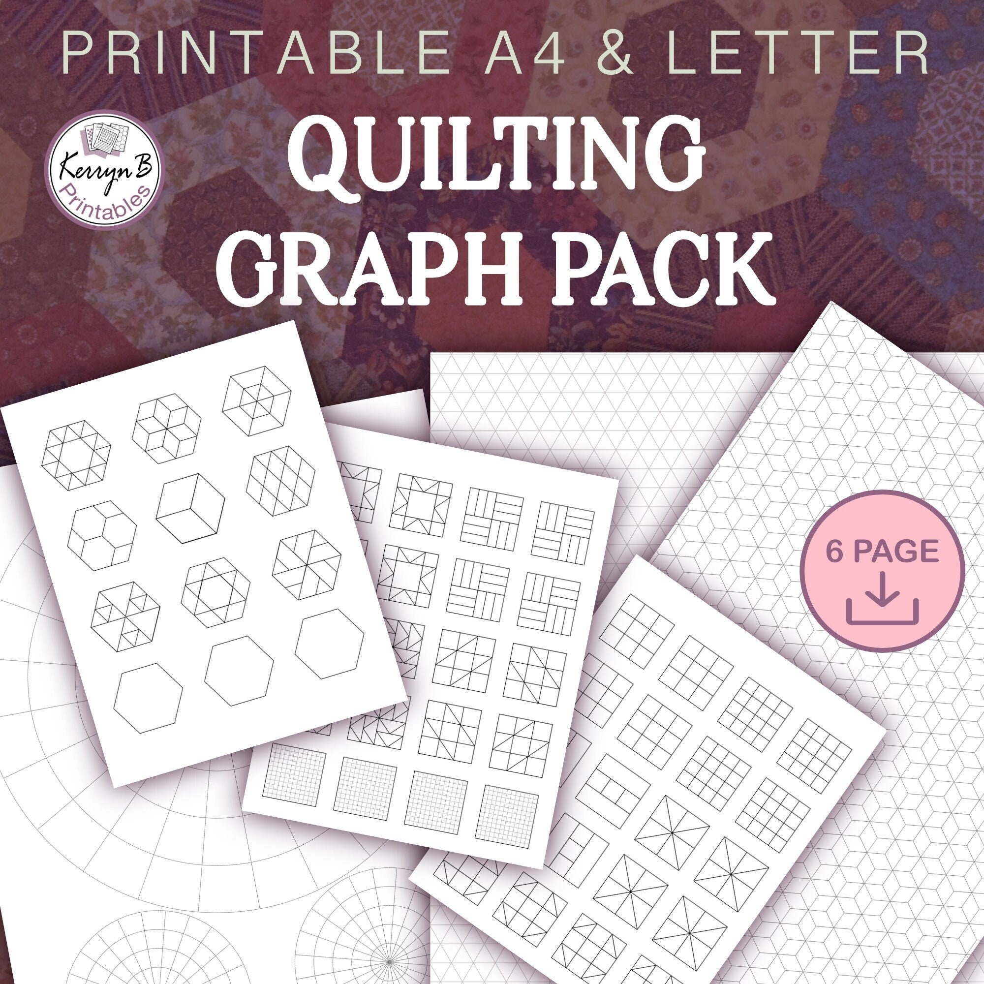 Quilting Graph Paper And Blocks Printable Quilt Planning Pdf Quilt Drafting Pack Etsy