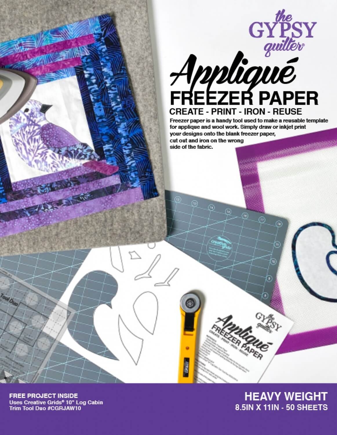 Quiltzauberei de 50 Blatt Quilter s Freezer Paper Sheets Heavy Weight Druckerbl tter Gypsy Quilter Quiltzauberei de Jetzt G nstig Kaufen 