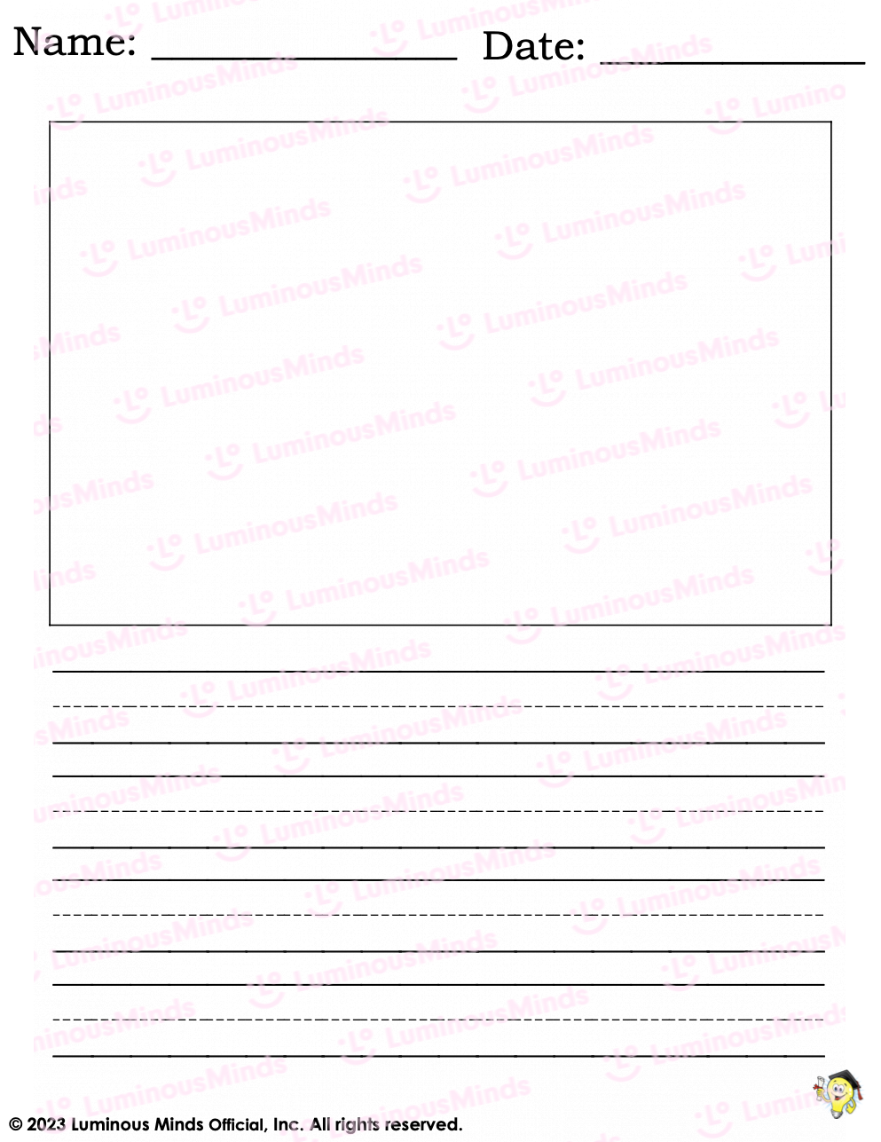 Reading Comprehension Worksheets Primary Writing Paper Set