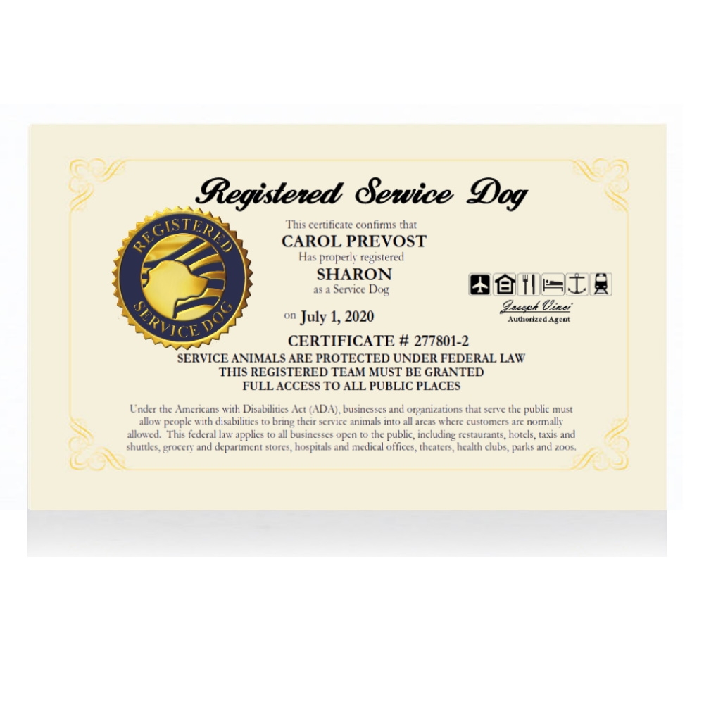 Printable Service Animal Paperwork