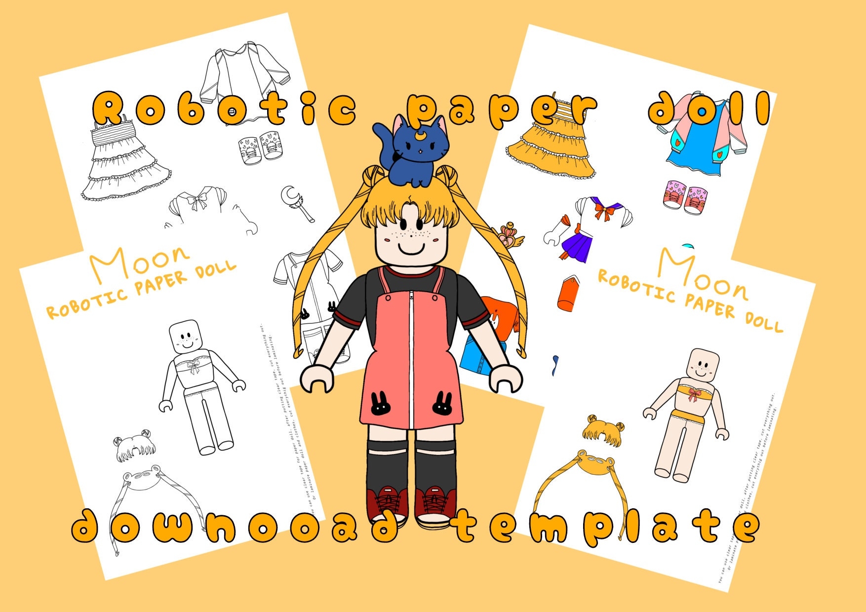Roblox Printable Dolls Etsy Canada